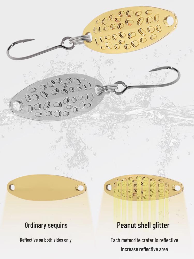 Yuzun Wolframstahl Spinnerköder: Mikro-Material, Löffelförmig, Ideal für weite Würfe und das Angeln auf Döbel, Neunaugen und Mandarinfische in Bächen.