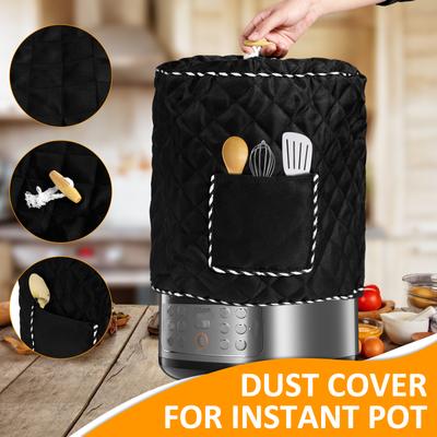 Cubierta Antipolvo para Electrodomésticos de Cocina Cubierta para Freidora de Aire con Bolsillo Lavable Protector para Horno Tostador para Olla a Presión de 6 Cuartos