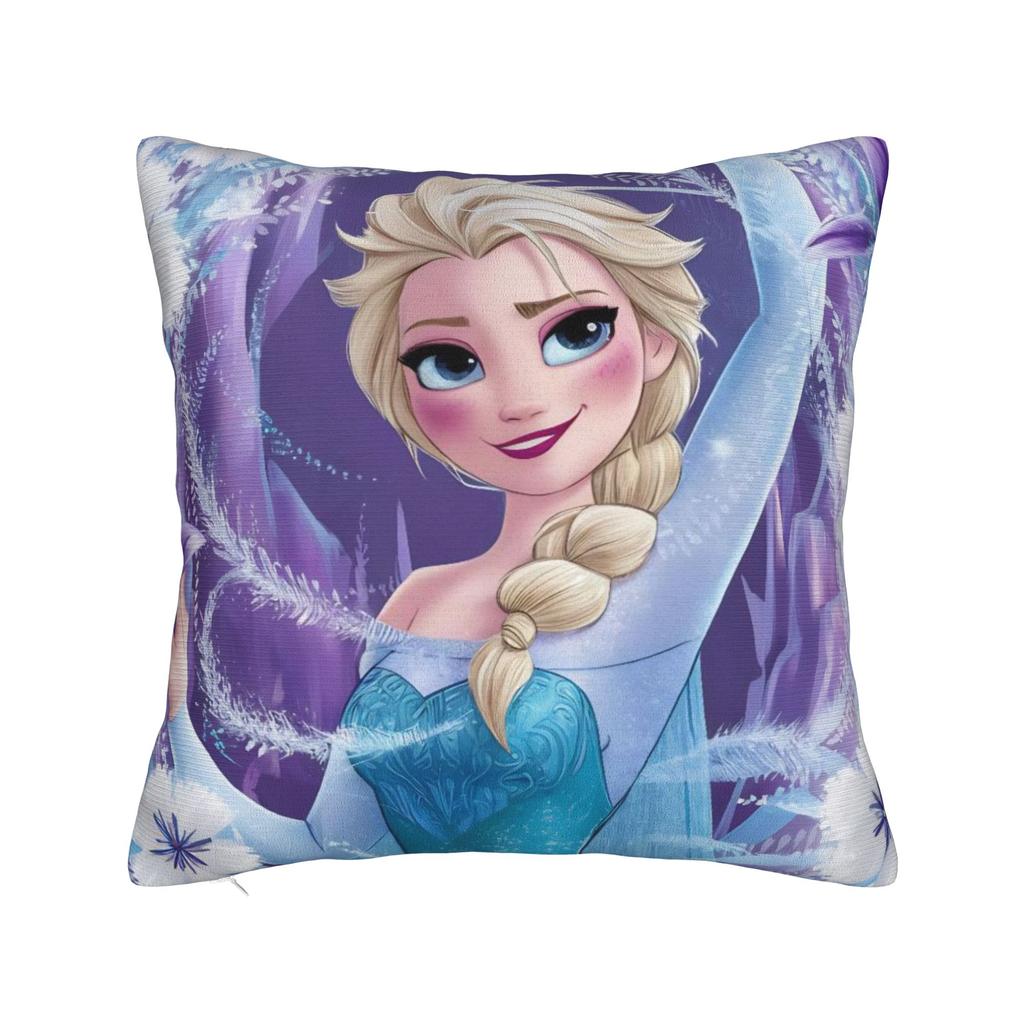 Elsa Frozens Pillowcase Printing Polyester Cushion Cover Decorative  Throw Pillow Case Cover Home Square 40X40cm