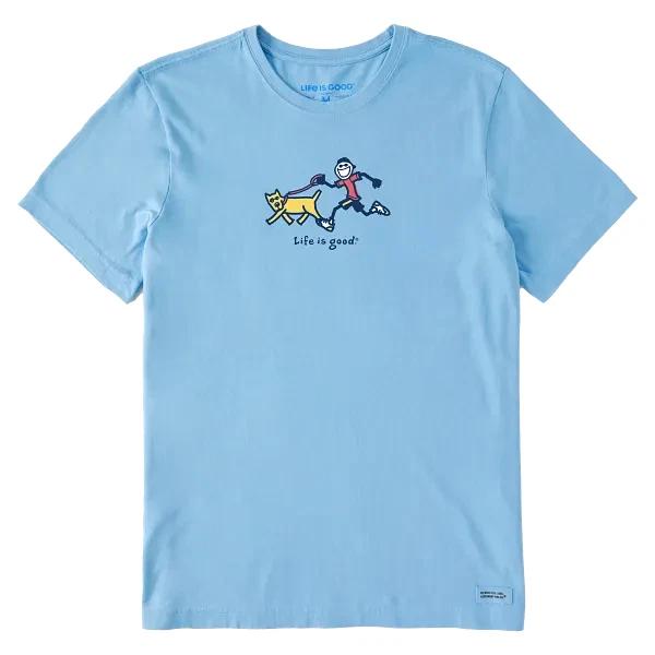 

Men s Jake & Rocket Beach Run Short Sleeve Crusher-LITE Tee, Cool Blue 2XL