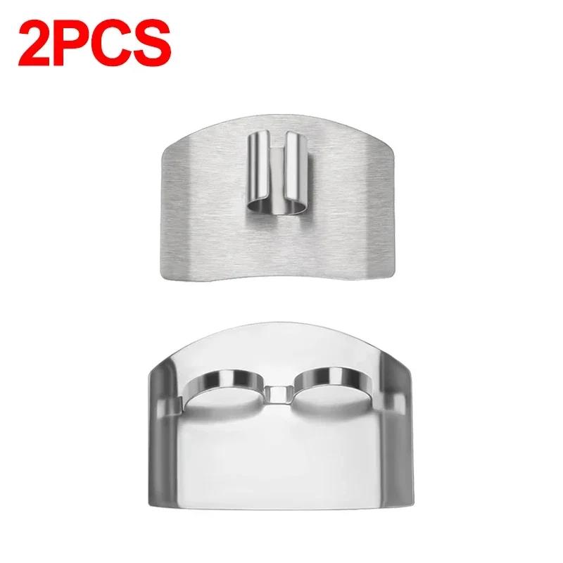 Kitchen Accessories Stainless Steel Finger Cover Finger Protection Safe Cutting Kitchen Must Have Cutting Guard Thumb Protector 2