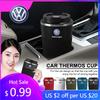 F12026 Hot For Volkswagen VW 500ml Stainless Steel Coffee Tumbler Thermos Cup Portable Travel Thermal Mug For Volkswagen Jetta MK5
