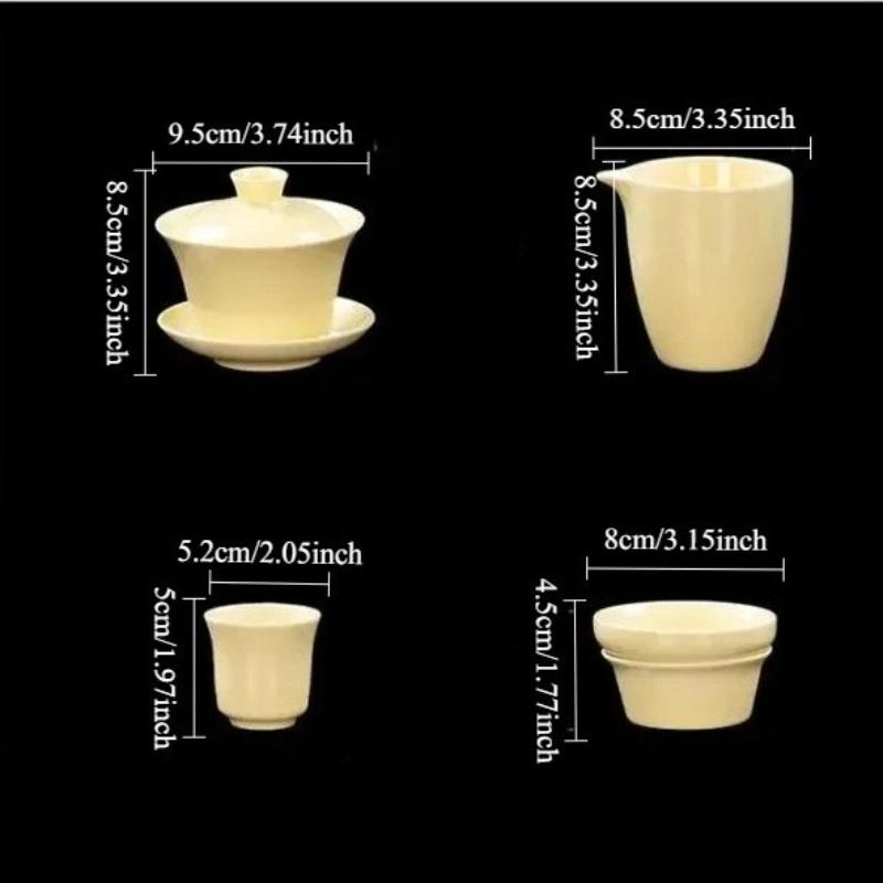 New Luxury High-end Teapot Tea High End Tea Set Luxury Household Simple Modern Topaz Kungfu