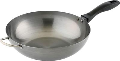 Fujita Metal Iron Wok One Hand 28cm Made In Japan Sweet Craftsmanship 040066