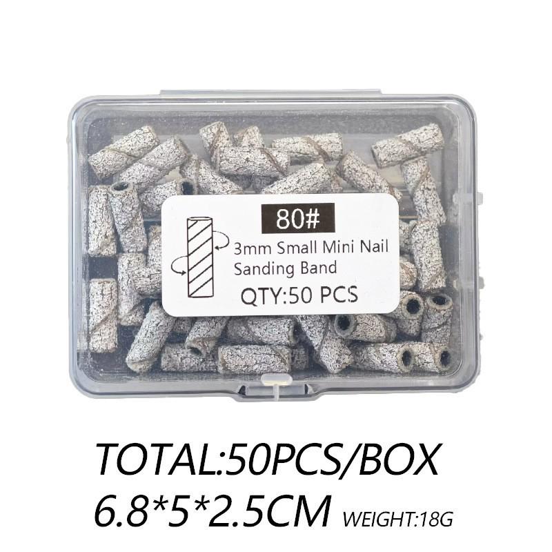 Nail Salon High-Quality Sanding Bands with Stainless Steel Mandrel - Durable, Wear-Resistant Tools