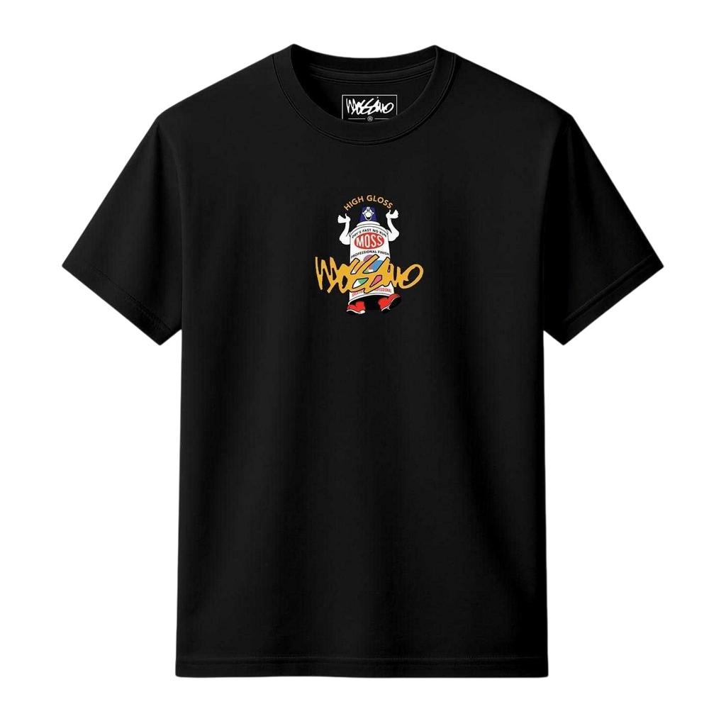 Mossimo Herren Hochglanz Grafikdruck T-Shirt