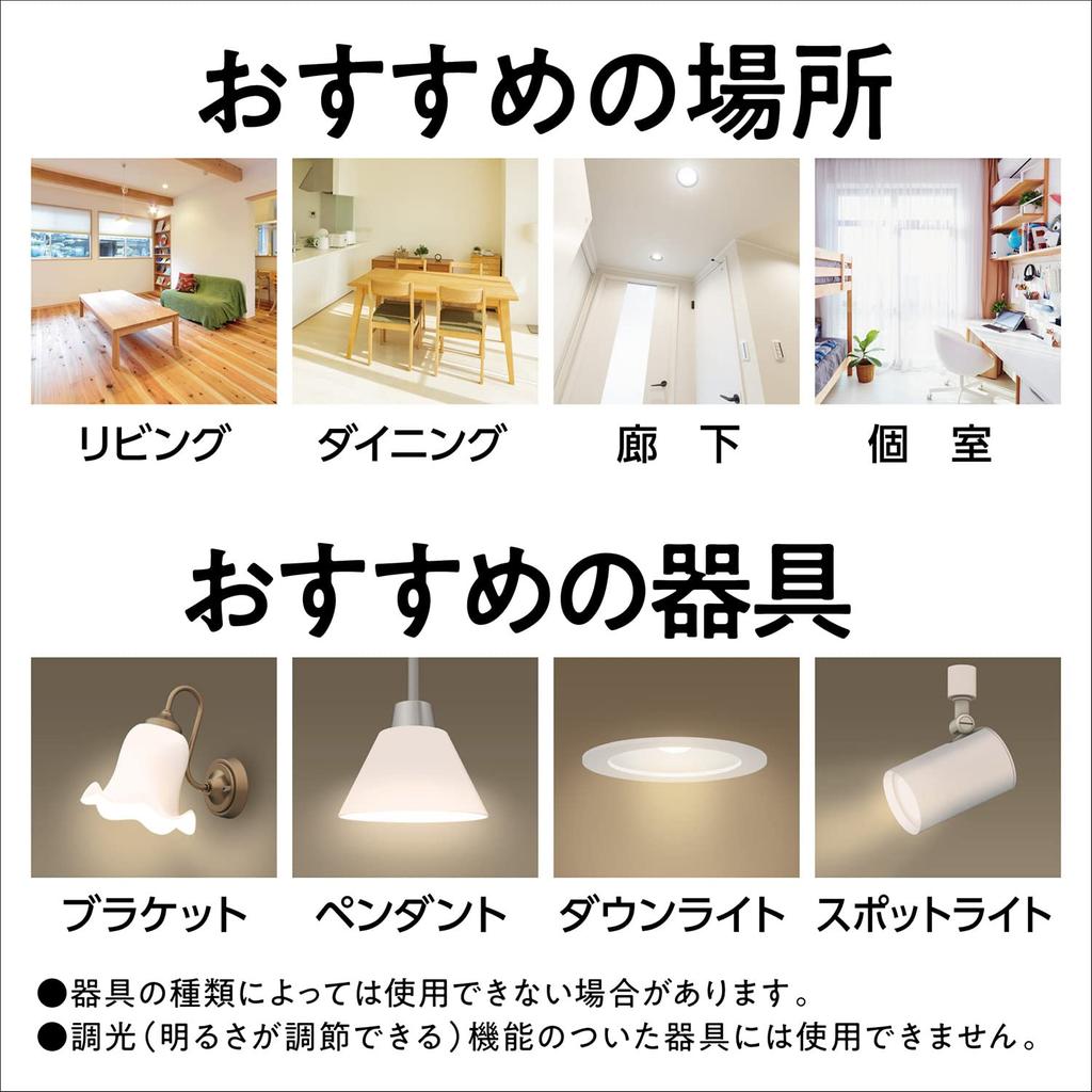 Panasonic Mini Krypton Type Parlook Premier LED E17 50W Bulb Bulb Color Equivalent Small Light Distribution 1 Dimmer Insulation Material Installation