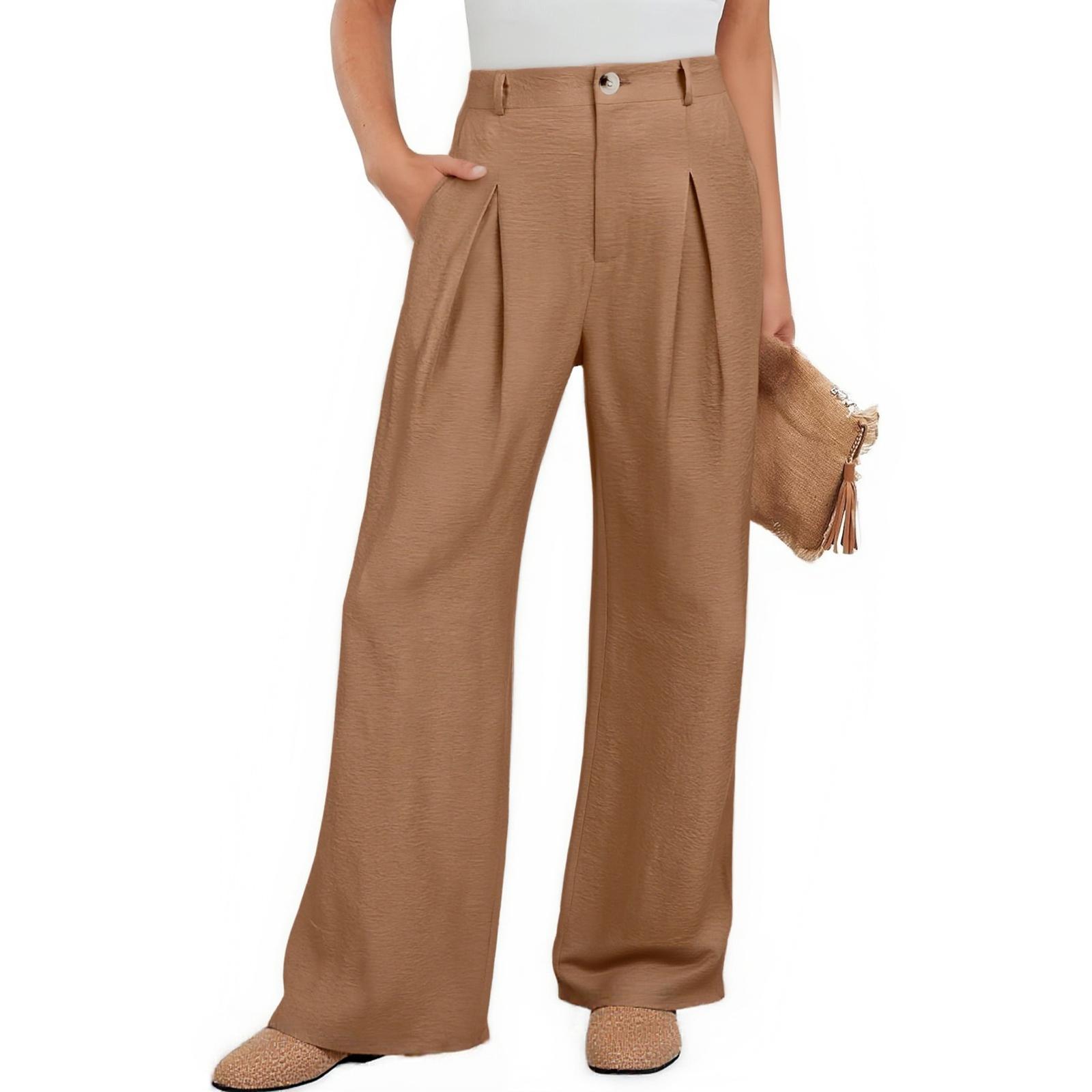 

Women s Casual And Fashionable Solid Color Loose Pants S