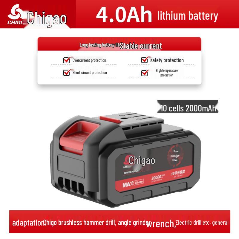 Dayi Tools: Universal Lithium Battery Pack with Drill, Electric Wrench, Hammer, Angle Grinder, and Charger Accessories.