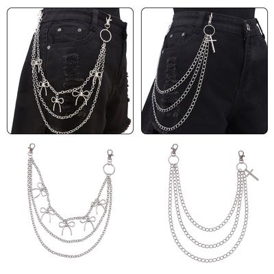 Fashionable Multi Layer Pants Chain Belt Pendant for Versatile Styling and Enhancing Outfit Appeal Rust Resistant Metal