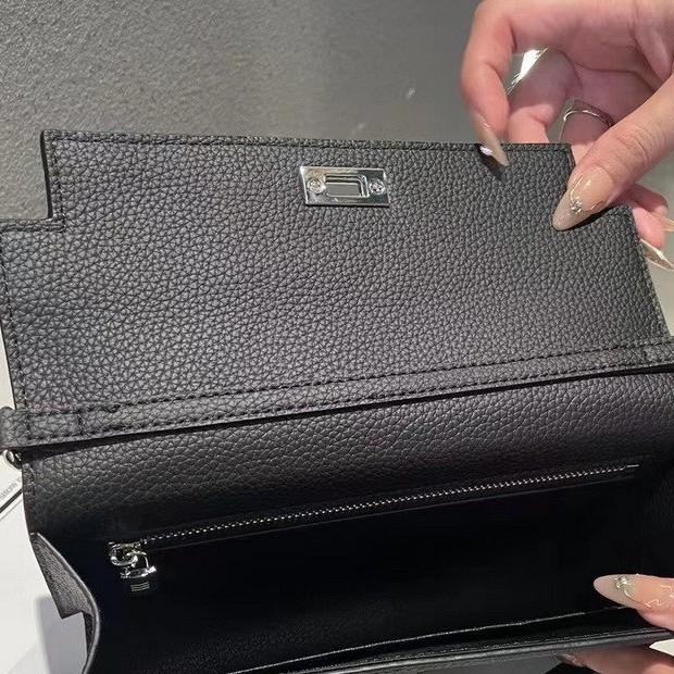 New lychee pattern leather half cover hand grab bag genuine leather women's bag single shoulder underarm bag oblique span bag wholesale