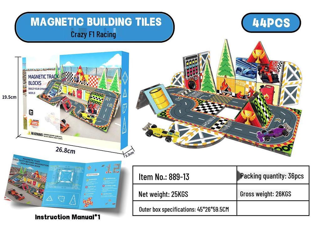 Magic Castle Magnetic Tiles: DIY Educational Building Blocks 