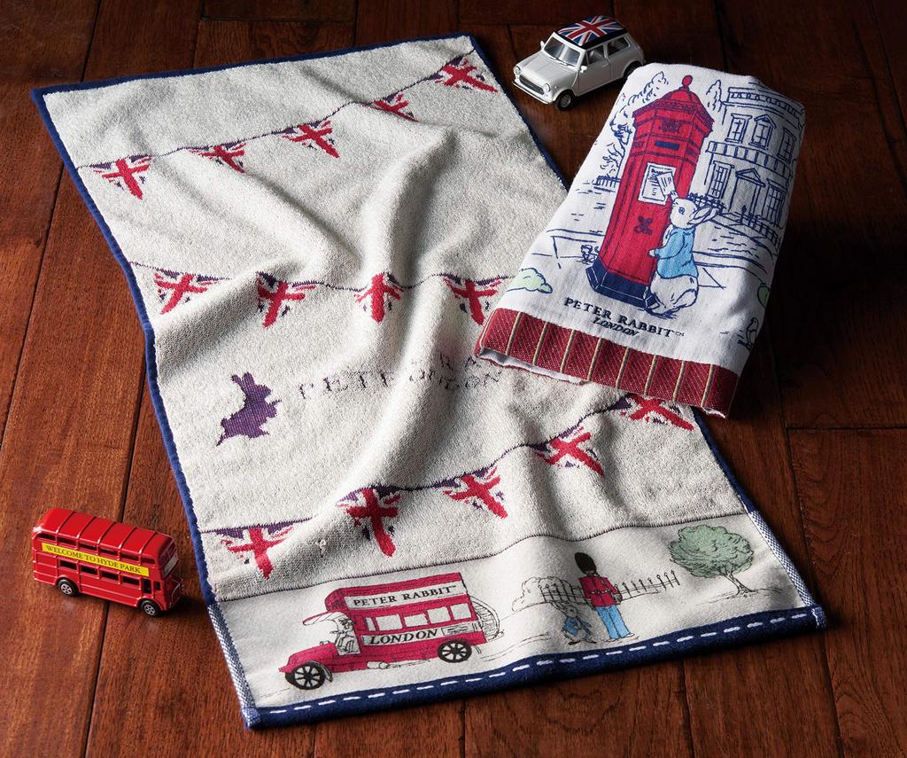 Marushin Towel Gift Peter Rabbit Landscape Perfect for or Day Includes 1 Hand 1 Face and 1 Bath Product 5725004700 Set, London, PT-0645, Greetings,