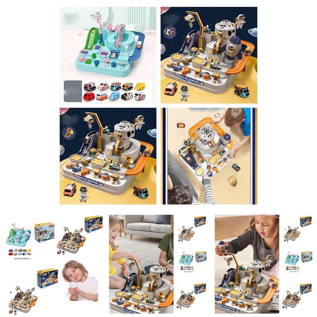Children's Space-themed Adventure Car Set Educational And Fun Toy For Boys And Girls 4-6)