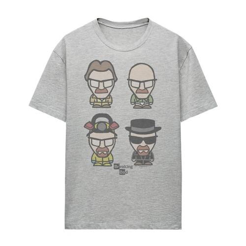Breaking Bad Womens/Ladies Walter White Faces Heather T-Shirt