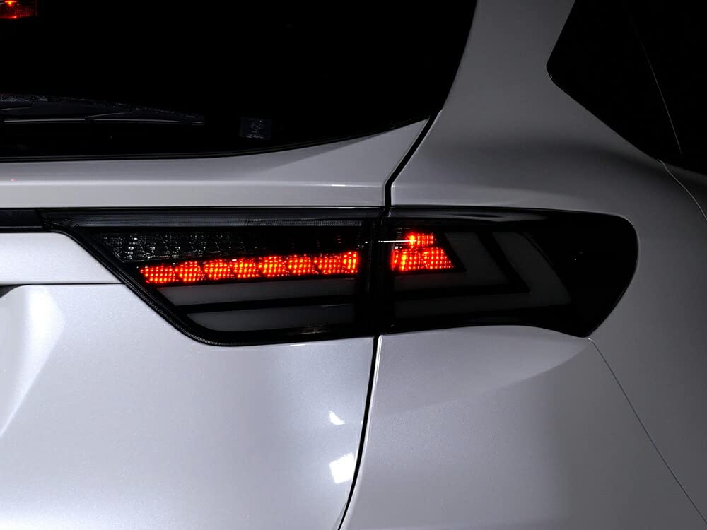 Valenti Jewel LED Tail Lamps ULTRA for Toyota Harrier 60 Light Series, Smoke/Black Chrome, TT60HAU-SB-2