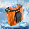 High-Speed Waist Clip Fan with LED Light Portable Cooling Fan Rechargeable Clip-on Fan for Outdoor Camping