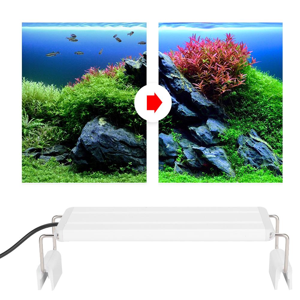 GX K200 ABS Plast Enkelt Utsøkt Akvarium LED Brakettlys Akvarium Vannplanter Klemme På Lampe
