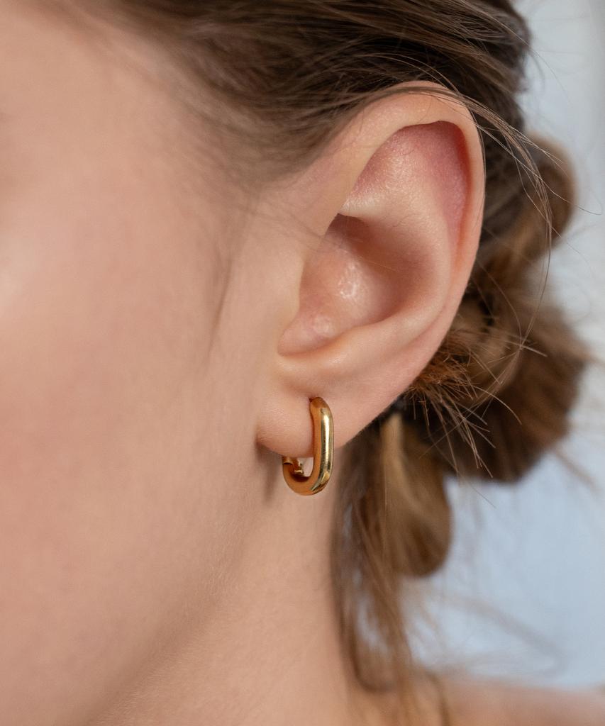 Tatiana Arc Link Hoop Earrings Ec3170