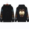 Anime Avatar Appa Mikiny na zip Muži Ženy Móda Harajuku Hip Hop Kawaii Legrační tištěný trend Zimní zateplená bunda na zip