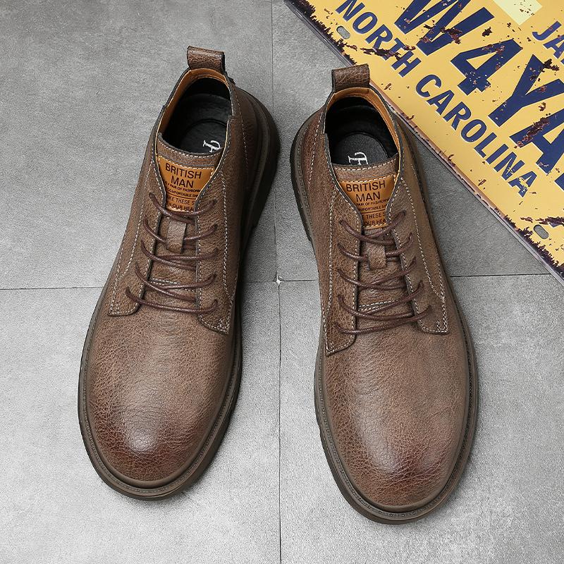 Fashion Short Boots Leisure Ankle Boots Men Casual Shoes Male Boots Comfortable Outdoor Shoes Top Quality Basic Boots Mens Shoes