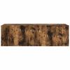 7 piece TV cabinet set smoked oak effect engineered wood
