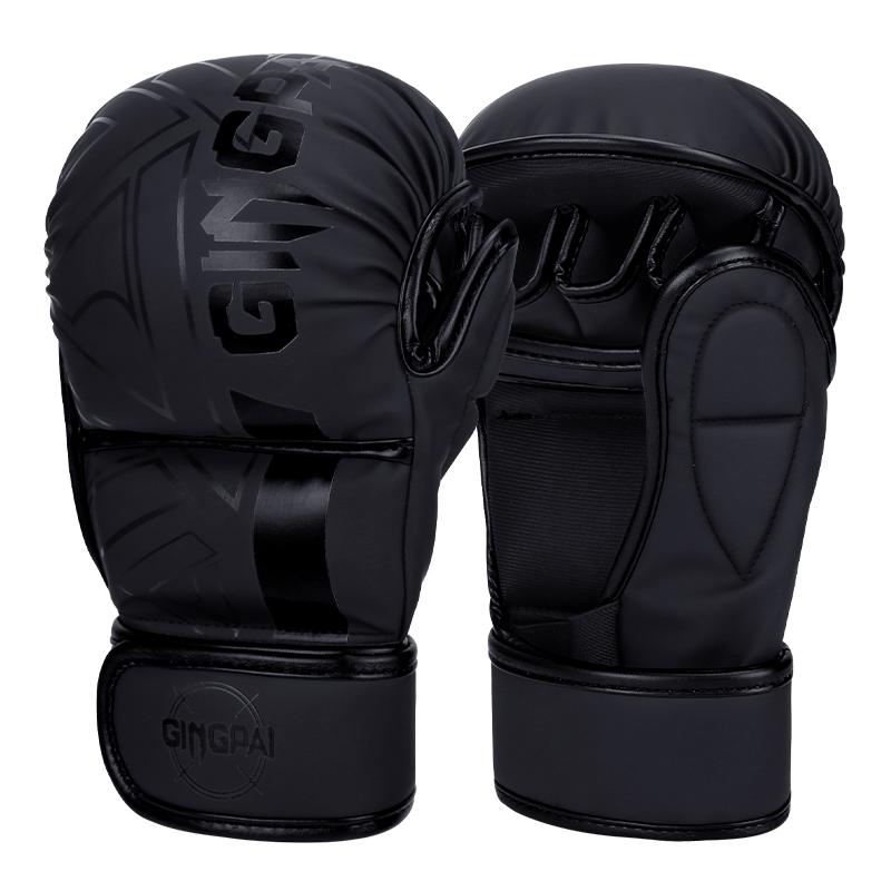 Professional Mma Boxing Gloves Half Finger Sandbag Karate Muay Thai Training Gloves Men Women Thickened Boxing Equipment