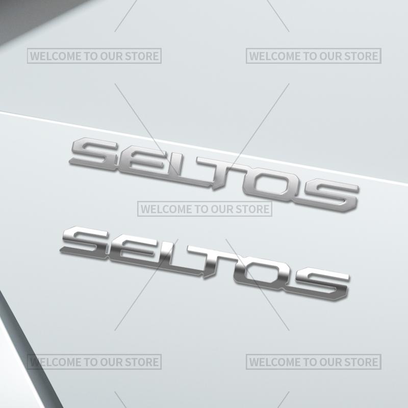 3D Car Styling For Kia Seltos Letter Emblem Turbo GDI Sport+ GT Line Badge Metal Stickers Rear Trunk Decals Auto Accessories ZY4