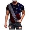 T Shirts Shirts For Men, Men's American Flag T-Shirt Patriotic Tee Short Sleeve  Apperal Workout Muscle T Shirts