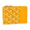 Bourbon Y Monogram Canvas And Calfskin Zip Card Holder Women Accessories Yellow BOURBOPMLTY-08CL08P