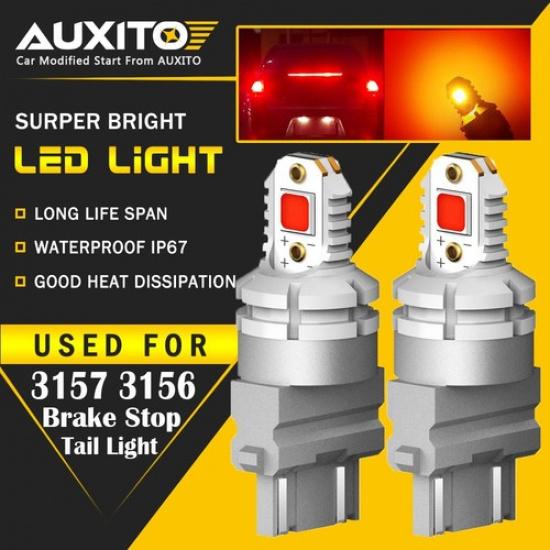 2X 3157 3156 Лампа стоп-сигнала Супер красный светодиод 48H Для Ford EOA