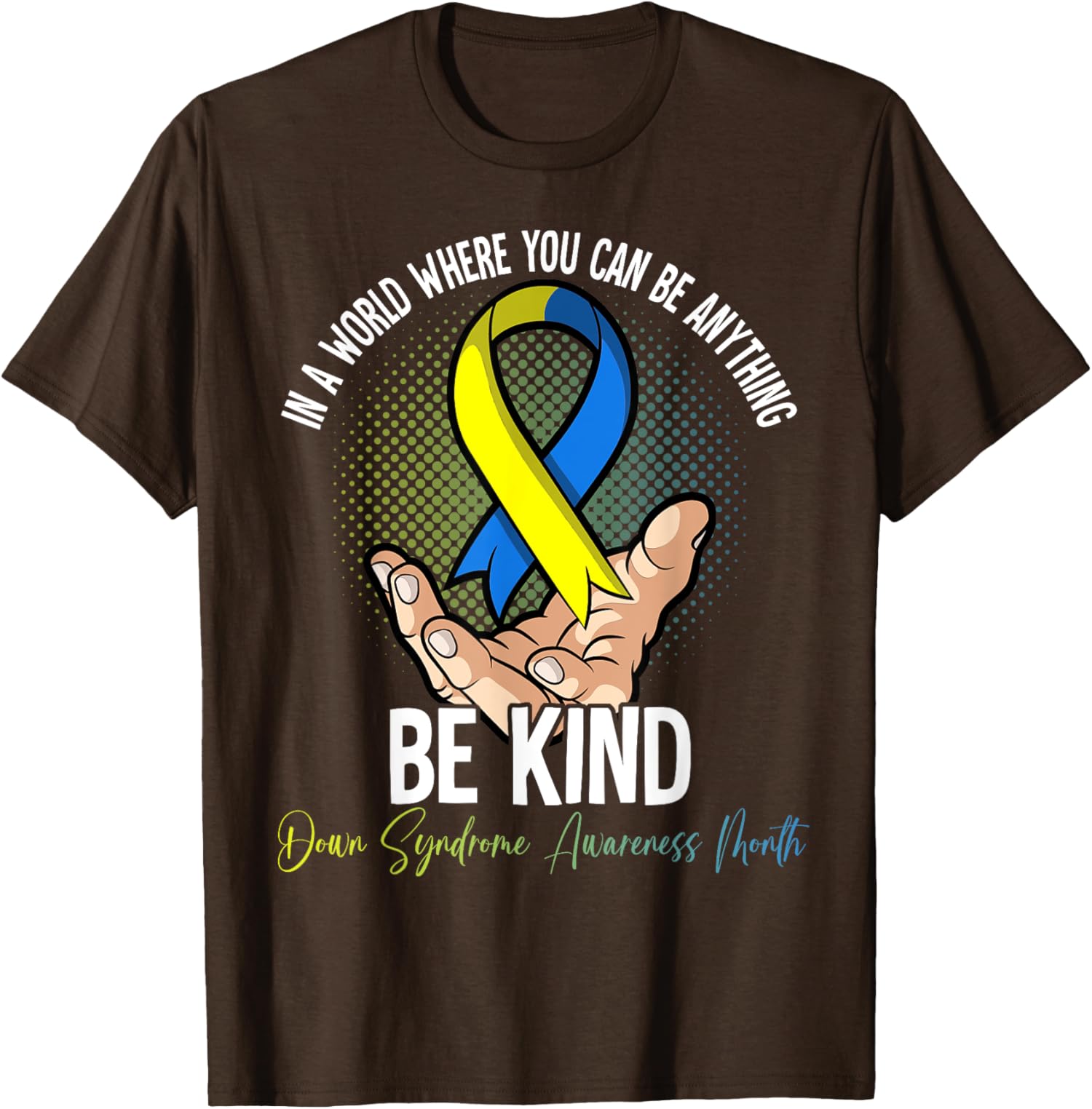 Down Syndrome Awareness Month Design Ribbon Design Unisex T-Shirt Unisex T-Shirt L