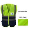 LIKAI High-Visibility Reflective Safety Vest - Fluorescent Yellow Traffic and Construction Jacket
