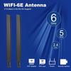 WiFi 6 6E Tri-Band 2.4GHz + 5 GHz + 6GHz 9dBi Omnidirectional Antenna for PC Desktop Computer PCI-E WiFi 6E Network Card Adapter Bluetooth Card