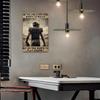 Metal Poster Wall Art, American Football Star Motivational Decor for Athletes