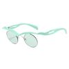 Semi-rimless Round Sunglasses  New Fashion Casual Shades Women Ins Trendy Brand Design Stylish Outdoor Sun Glasses