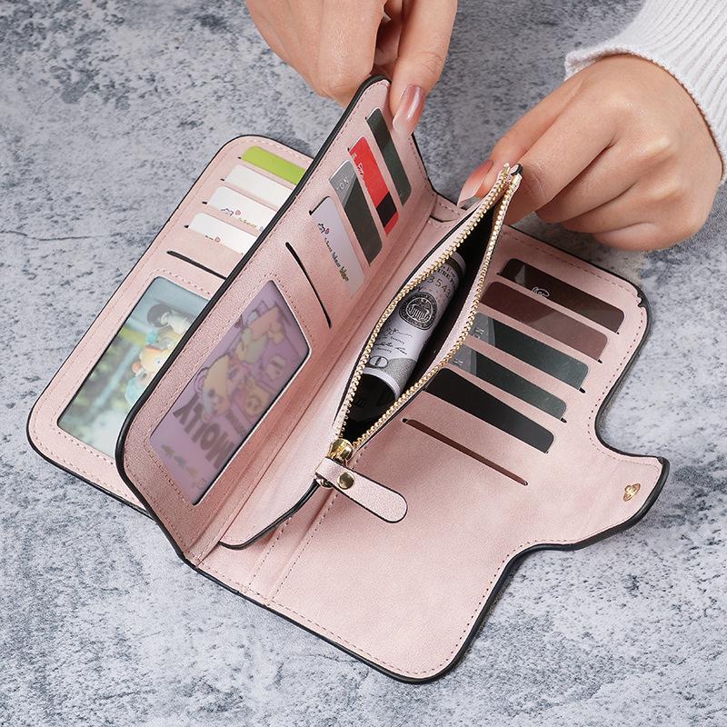 Multicolor Snap Closure Women's Wallet: Coin Purse & Phone Bag with Card Slots
