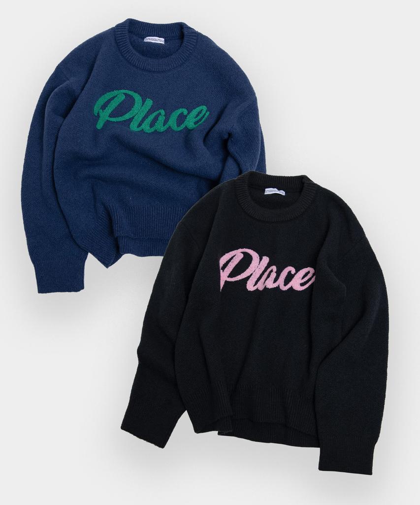 PLACE STUDIO Soft Logo Pullover Color Block Knit T-Shirt _ 3 Colors