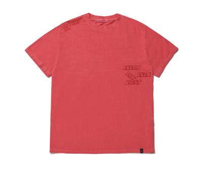 FUNNY PIG MADE Bold Dying Tee (Red)