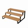 Sturdy 3Tier Display Riser | Wood and Metal Construction, Stand, for Countertop
