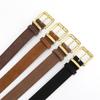 Korean Retro Small Belt, Thin Black, Simple and Versatile Belt Decoration, Paired with Skirt, Suit, Jeans, Belt for Women