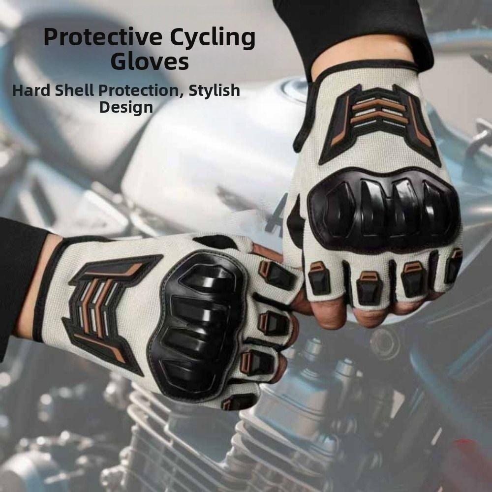Wear Resistant Half Finger Gloves Anti-Slip Bicycle Gloves Motorcycle Gloves  Outdoor Cycling
