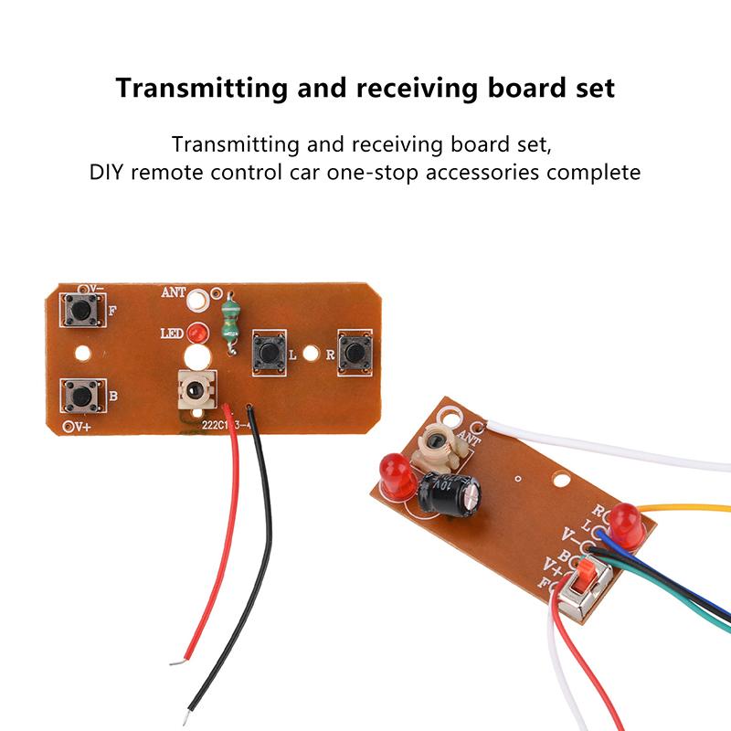 Four-Channel Rc Remote Control Module Diy Rc Car Transmitter Receiver Board 27Mhz Long Range High Power Motor Controller