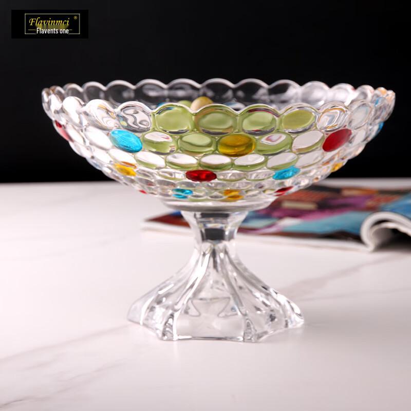 Flavinmci European Crystal Glass Fruit Plate