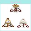 Cute Bunny Plush Backpack With Checkered Pattern For Daily Use And Storage