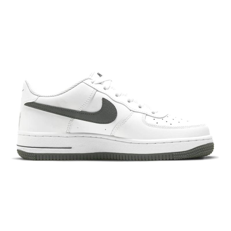 Nike Air Force 1 Low 'White Iron Grey Swoosh' GS Sneakers DJ4617-100