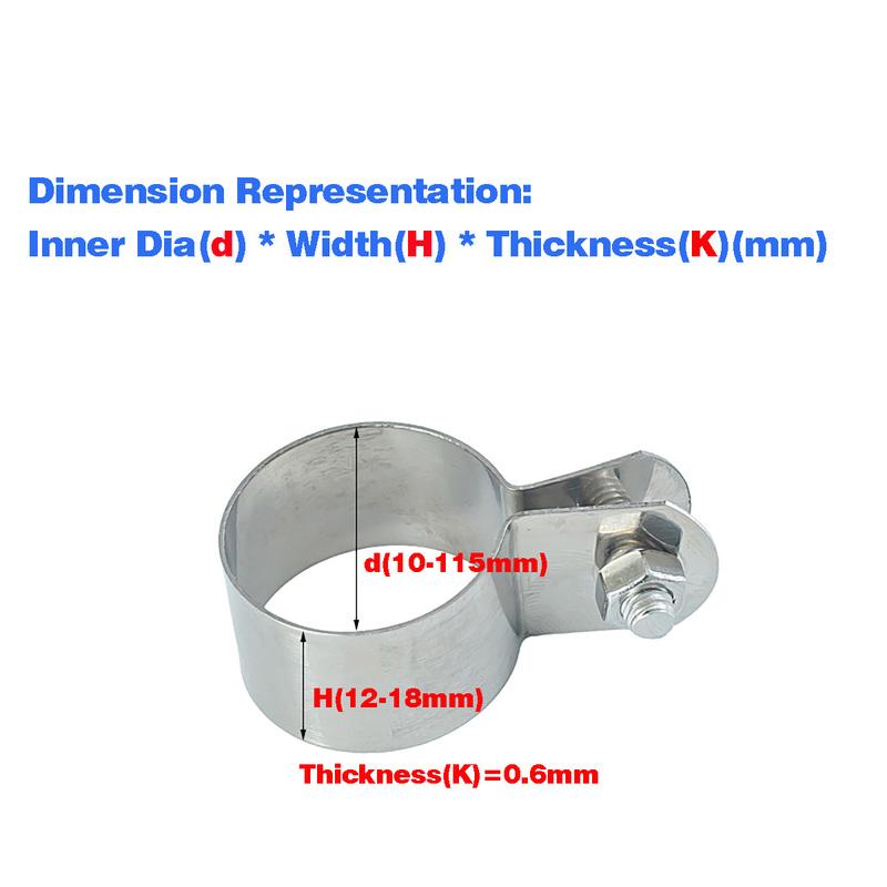 304 Stainless Steel Pipe Clamp / Horse Riding Clamp Bracket Pipe Buckle Hose Clamp Water Pipe Clamp