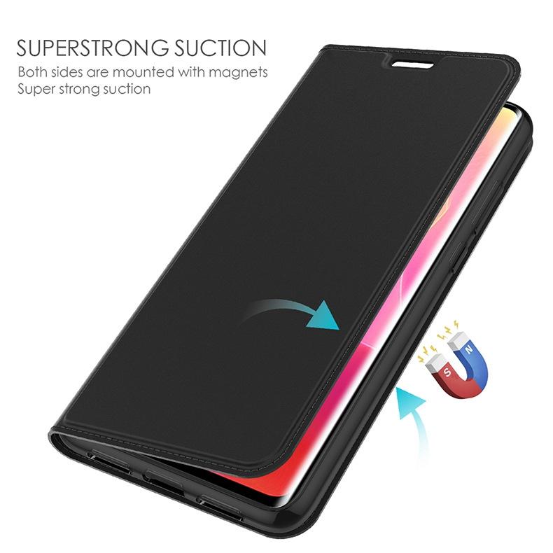 TPU+PU Leather Phone Case for Honor X8a 4G,Stand Card Holder Full Protection Cover