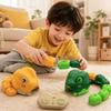 Interactive RC Snake Car Toy Magnetic Greedy Snake Car Remote Control Car  Tabletop Game