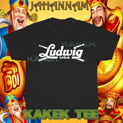 Nuova Maglietta Ludwig USA Simbolo Logo Divertente T-shirt Taglia USA dalla S alla 5XL